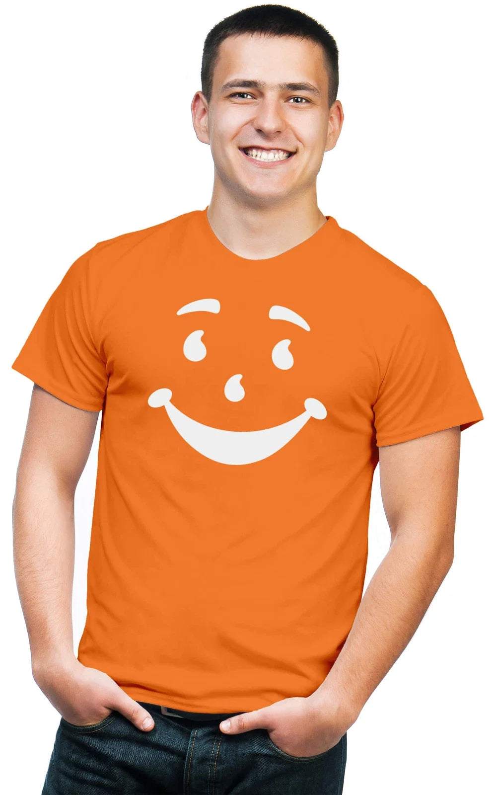 BSW Men's Cool-Aid Man Face Oh Yeah! Juice Shirt Unisex , , , Long Sleeve Tee