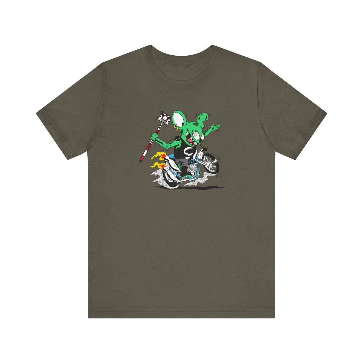 Cool Rat Motorcycle Unisex Tee - Fun Graphic for Adventure Lovers Unisex , , , Long Sleeve Tee