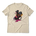 Knight Ink Splatter Art Style Fantasy Aesthetic Graphic Unisex , , , Long Sleeve Tee
