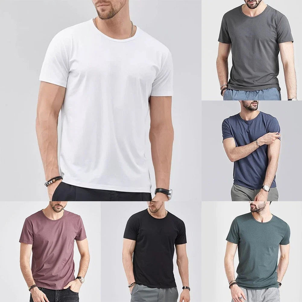 Men's Summer Cool Feeling Breathable Short Sleeve T shirt Active Lifestyle Unisex , , , Long Sleeve Tee