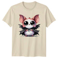 Cute Halloween Bat Animals Mens Womens Tee Graphic Unisex Top Unisex , , , Long Sleeve Tee