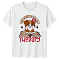 Reading Is My Therapy Womens Dog Lover Reading Birthday Gift For Her Unisex , , , Long Sleeve Tee