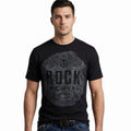 ROCK REVIVAL JEANS Black FREEMAN Regular Fit Short Sleeve Graphic NWT Unisex , , , Long Sleeve Tee