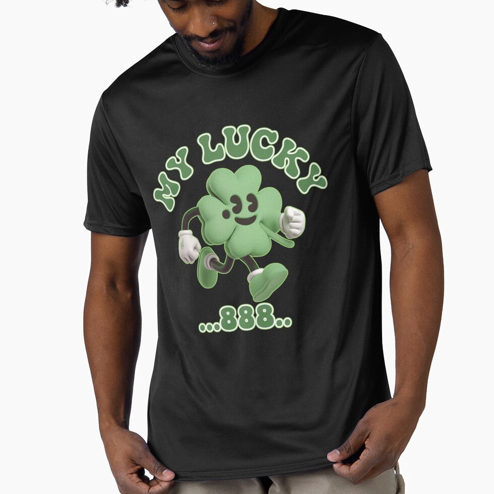 St. Patrick's Green My Lucky888 Smooth Gradient Blue by ZodiacLuck888