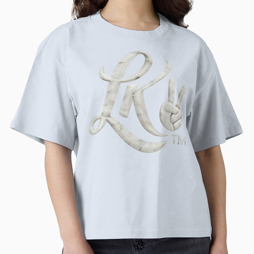 LK MONOGRAM - White Marble Texture - (Big Style) Luxury Logo by Urban-InkStudio