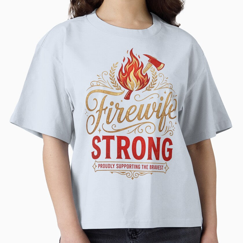 Firefighter Wife Gift – Firewife Strong Proud Hero Family by Im-Ara