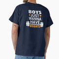 Boys Just Wanna Have Weights Motivation Shirt by Graphroad Unisex , , , Long Sleeve Tee