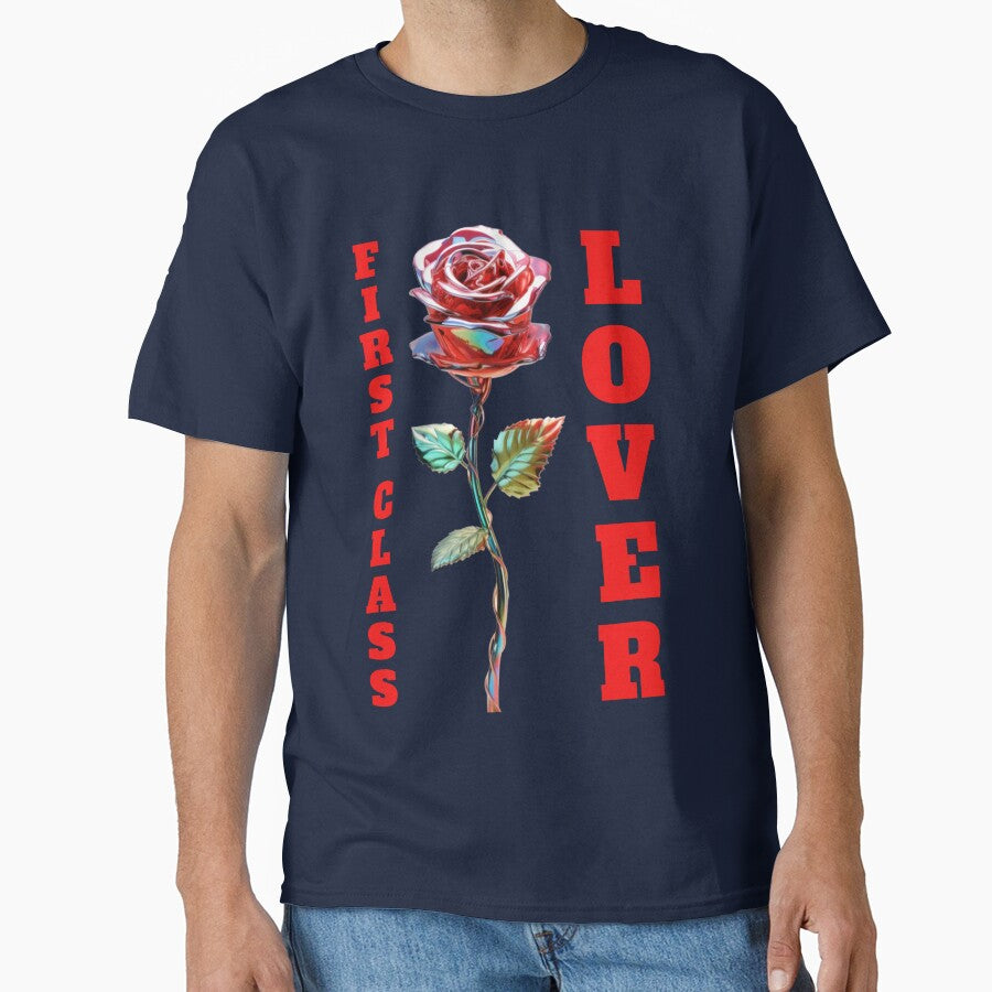 First Class Lover Metallic Rose Typography by Mauswohn
