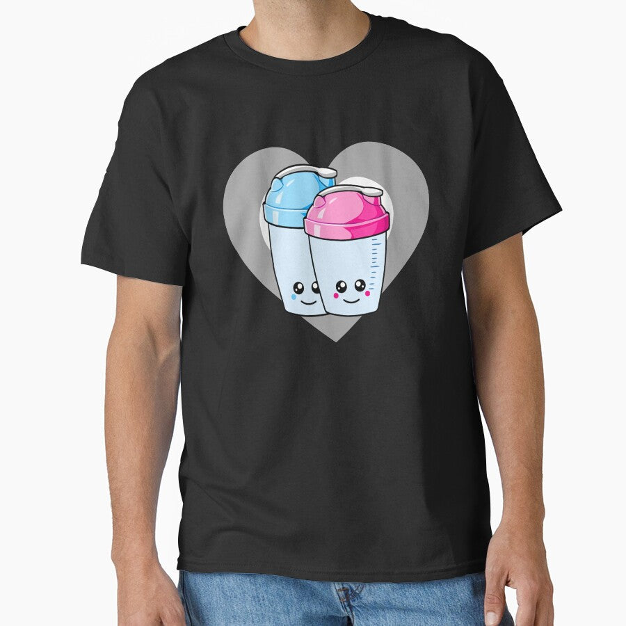 Cute Protein Shaker Heart for Kawaii Fitness Lovers by eternallygifted Unisex , , , Long Sleeve Tee