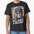 Patriotic Tactical Skull Coffee Cartoon by OldGloryForge