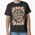 American Pride Vintage 70s Patriotic Sunburst Badge by OldGloryForge