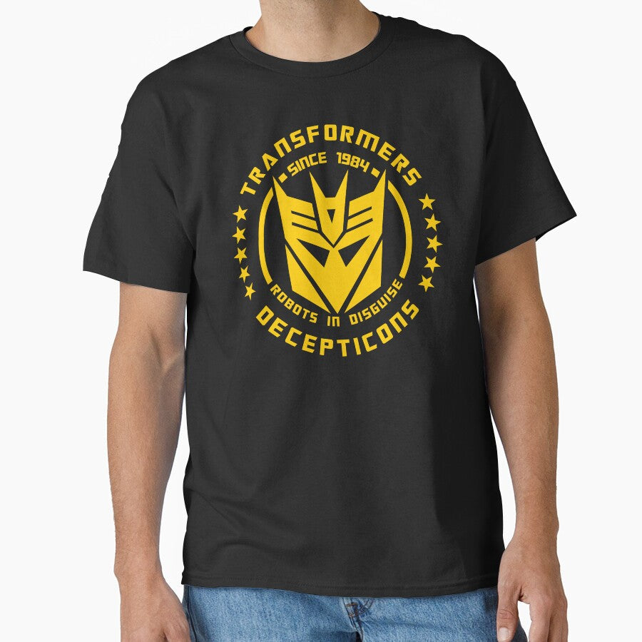 transformers DECEPTICONS logo [yellow] by Jefrox Unisex , , , Long Sleeve Tee