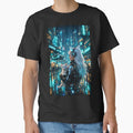 Cyberpunk Girl with White Cat Neon City Hologram Art by UmSkelig834