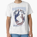 Hand-Drawn 4th of July Patriotic American Flag Heart Hands Sketch by FineLineVibes
