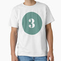 Number Three (3) in Green Circle by Ching Teoh