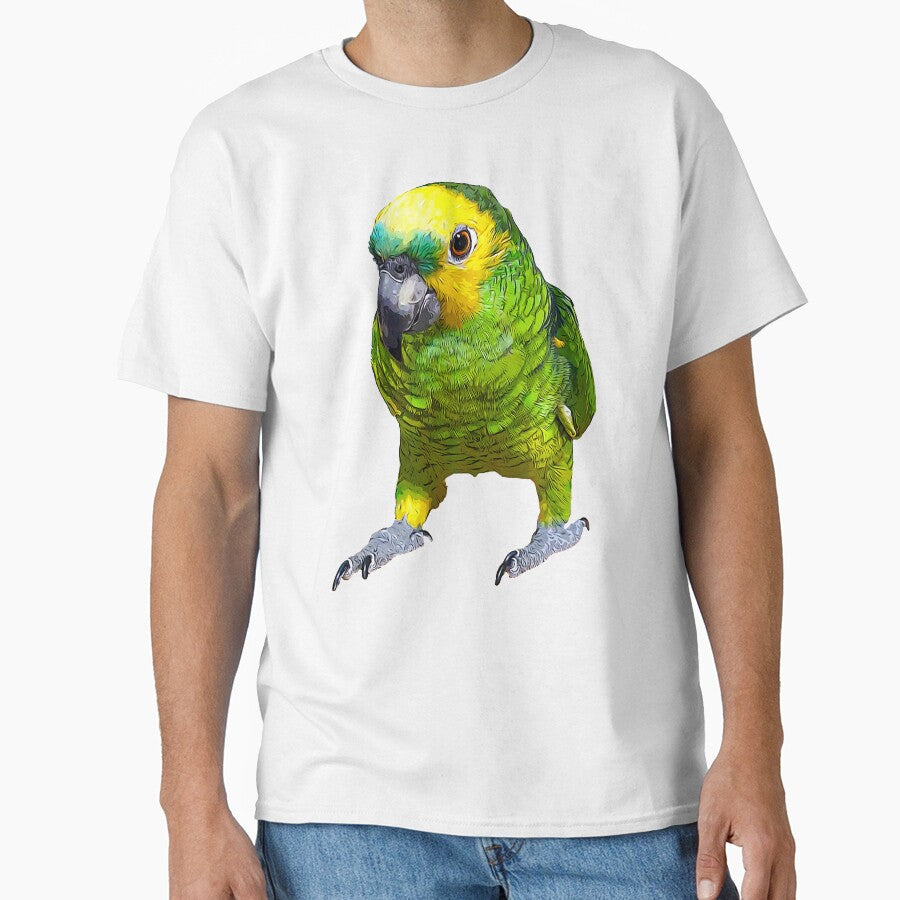 Blue Fronted Amazon Parrot Art by Elarex