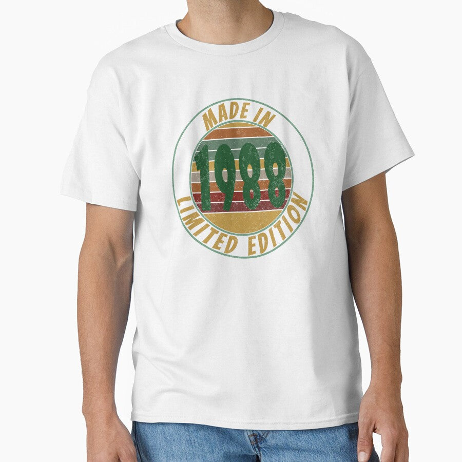 Made In 1988 Limited Edition Retro Vintage by Qudkin