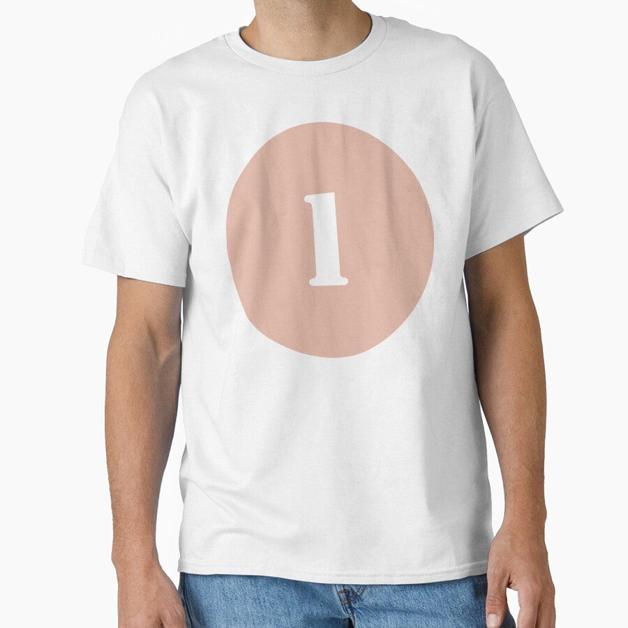 Number One (1) in Pink Circle by Ching Teoh
