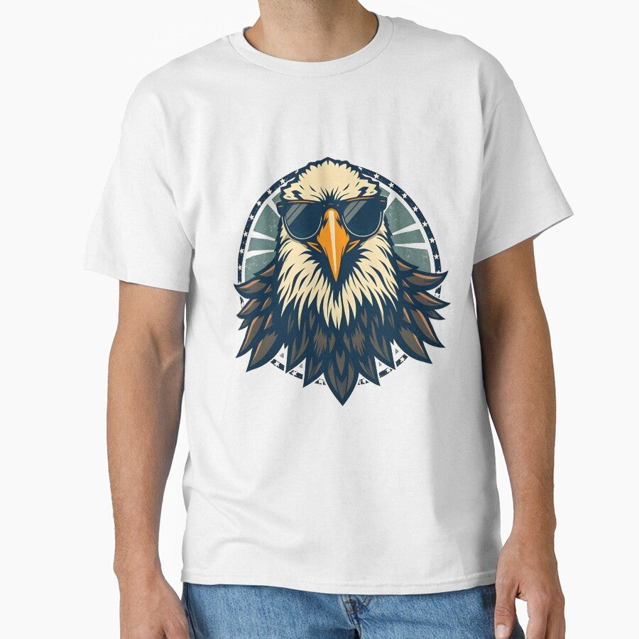 Vintage American Bald Eagle with Sunglasses Patriotic by 95kinimoD