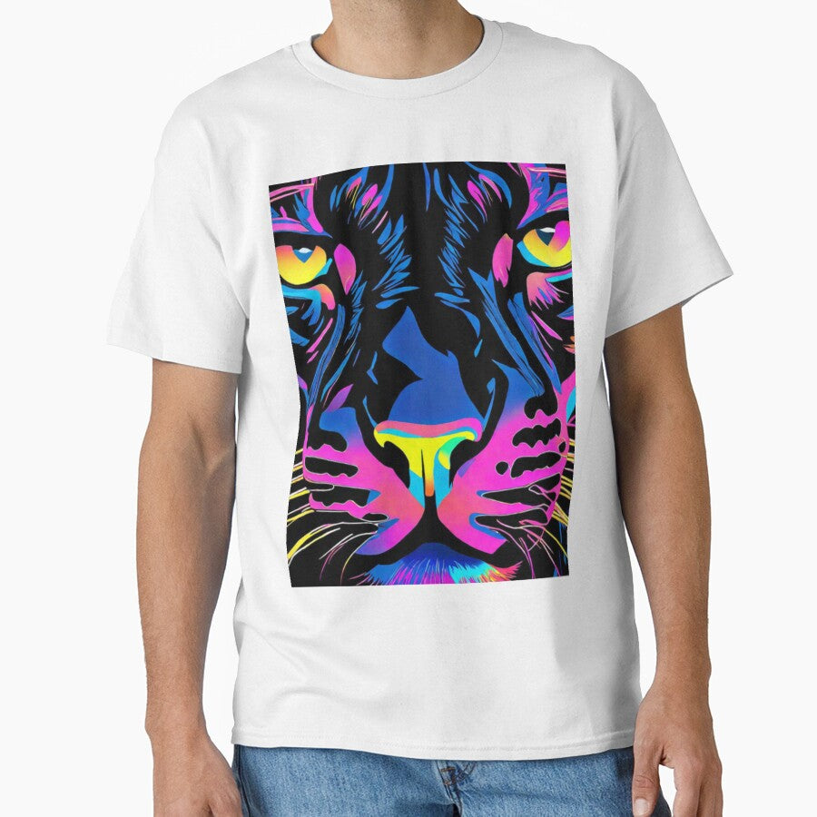 Panther in neon look by Toms Tee