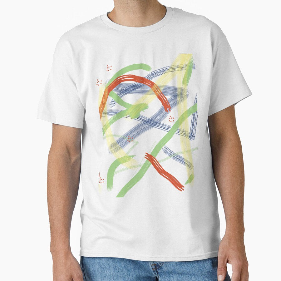 Playful Abstract Lines in Vivid Colors by LaMelio
