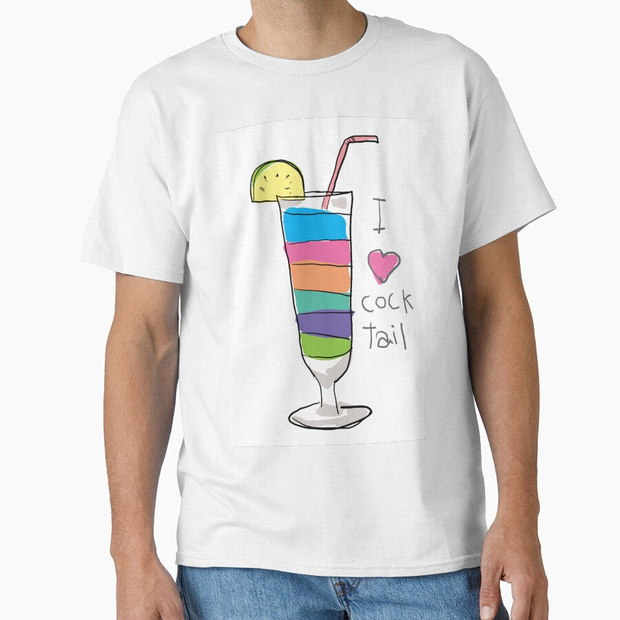 i love cocktail hand drawn art illustration by gmm2000