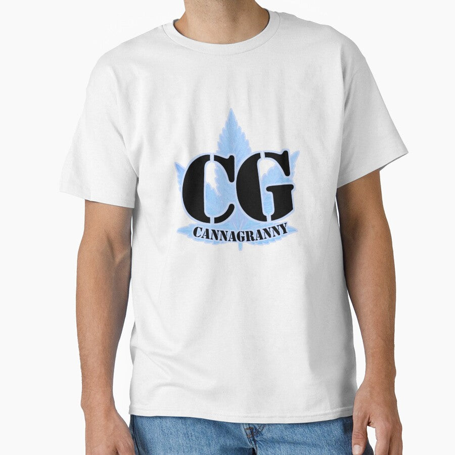 CannaGranny™ CG Blue Leaf Logo Design by  CannaGranny™