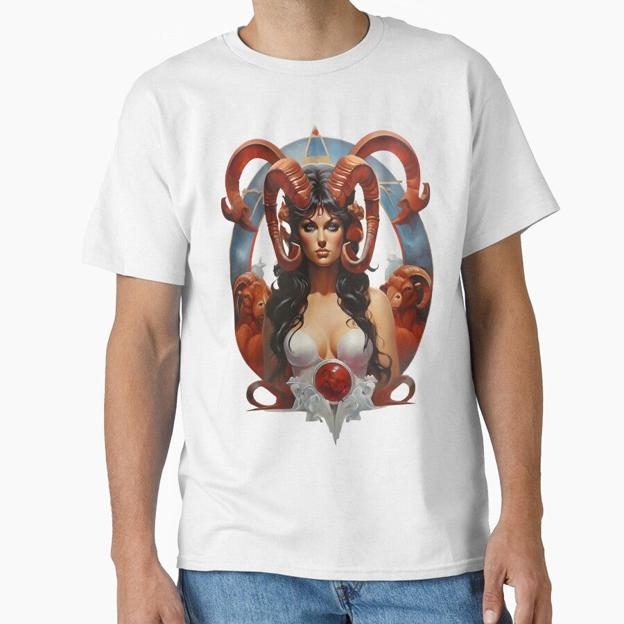 Aries horoscope zodiac sign gift for girlfriend t-shirt zodiac aries gift by X-ecute