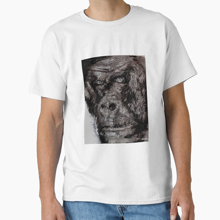 Hand drawn Gorilla by AllansArts