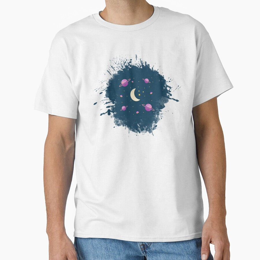 Minimalistic Space Planet Pattern by GraphicsClub