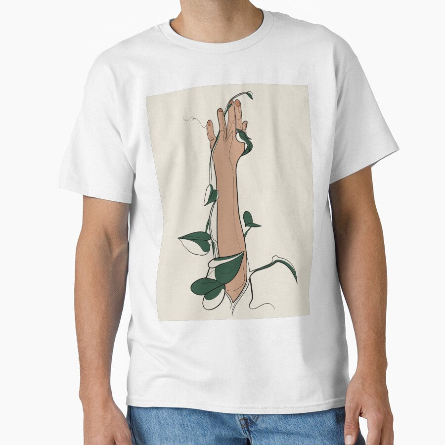 Plant Lady Brown Hand Illustration by ebzil studio