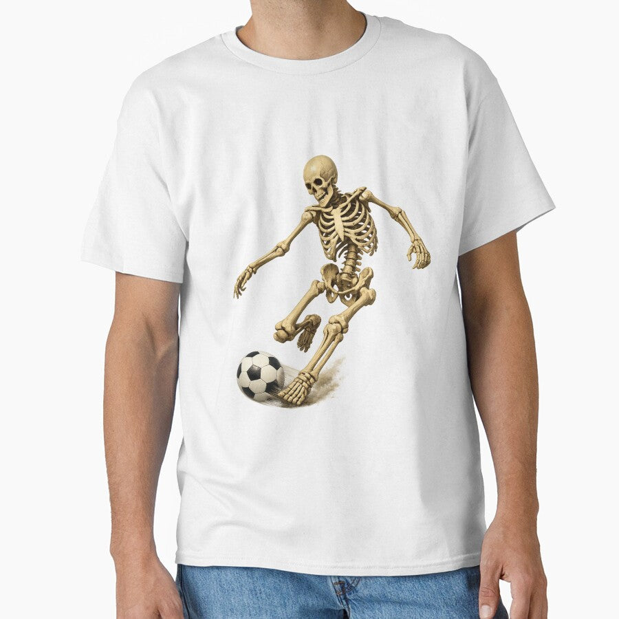 skeleton playing soccer by -ADRIAV-