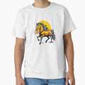 Urban Graffiti Sunset Horse Design by AuraMotivate
