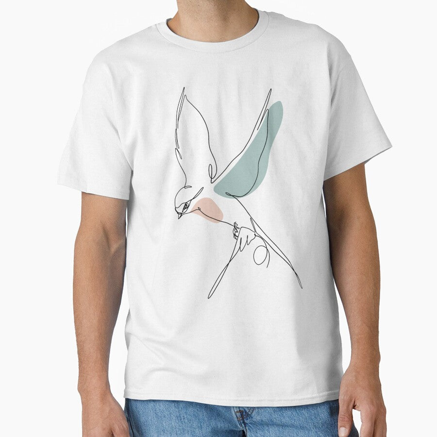 Bird Flying Line Art by JustBeCoooool