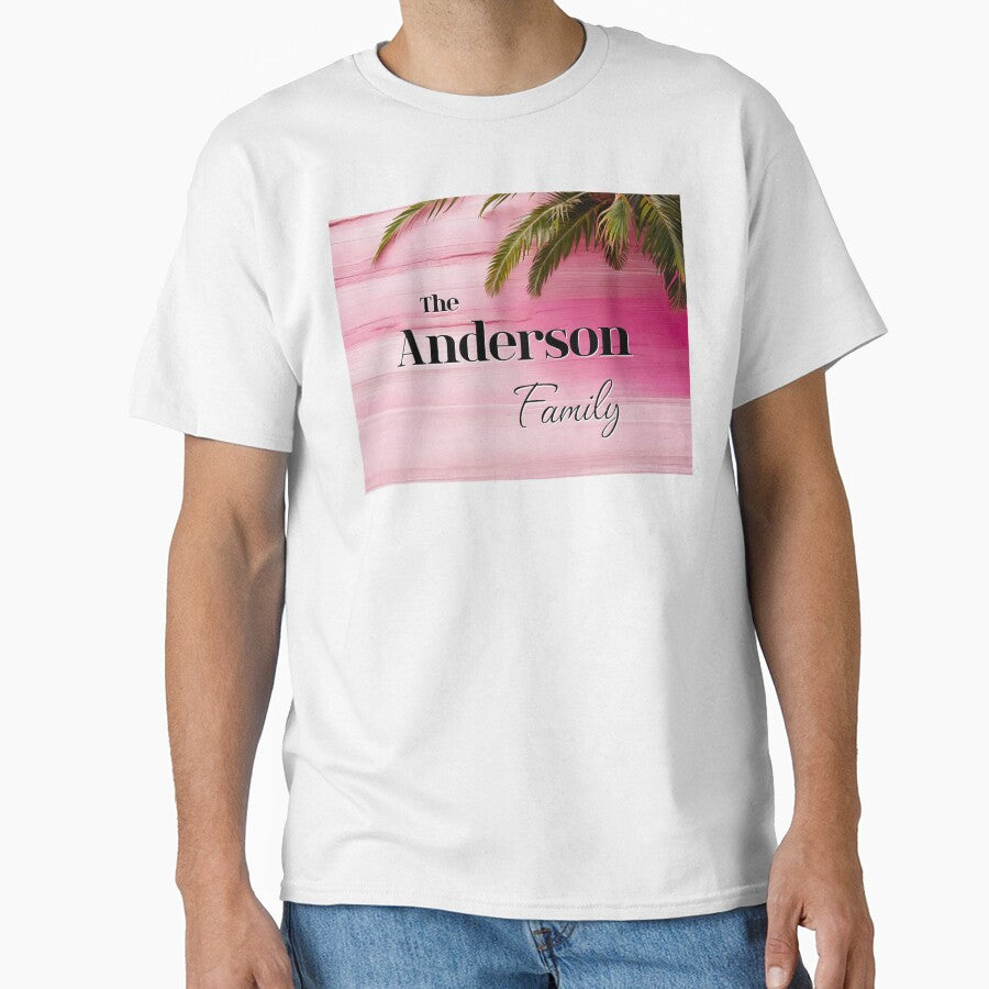 Unique Personalized Anderson Family | Pink Tropical Gift by PinkGoddessLove