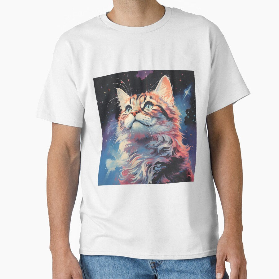 Dreaming of space adventures cat by Biddakate