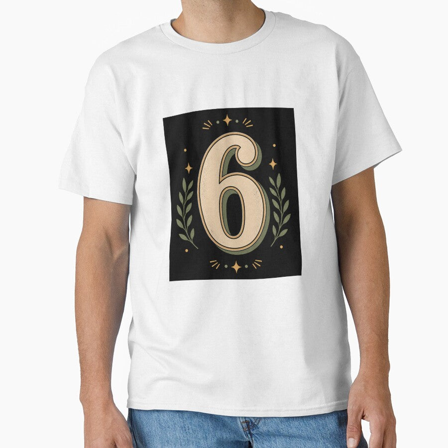 Vintage Retro Number Six Design by Kupeliemre