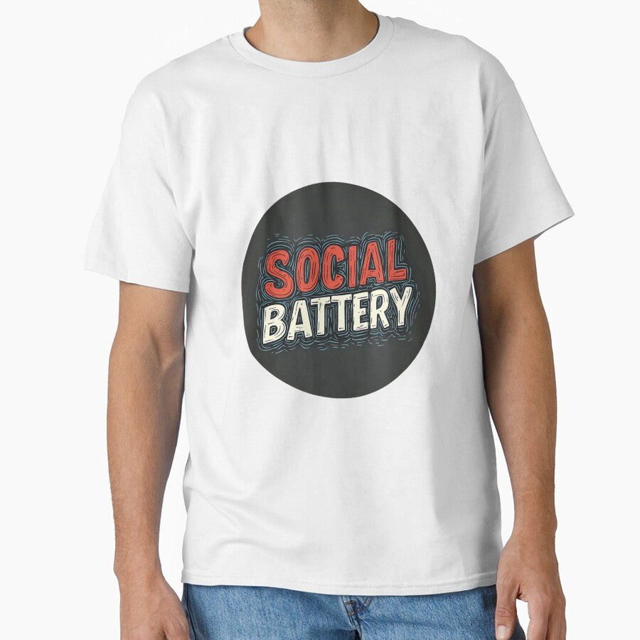 Fun Social Battery Statement by JohnVBurks