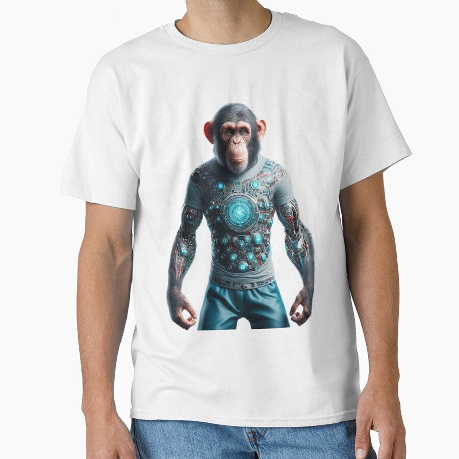 Title: Monkey in T-Shirt and Pants: Stylish and Trendy Outfit by nada-art