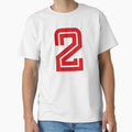 No. 2 / Player Number Two / Football Player Number 2 (Red) by STUDIO-72