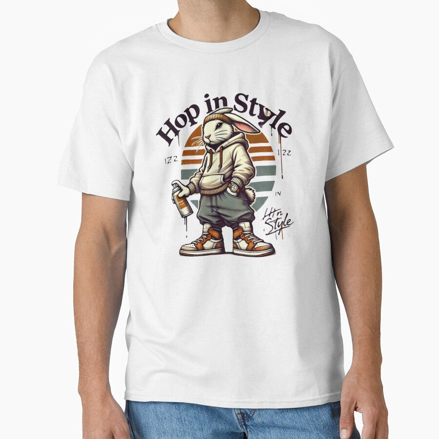 Hop in Style — Retro Street Bunny Vibe by MindsAtelier