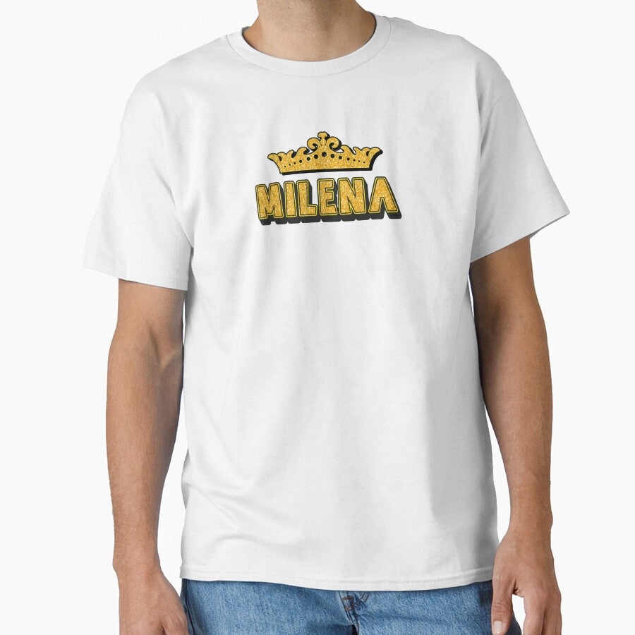 Milena Personalized Funny Custom Name Crown Design by Watsonarts