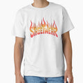 Streetwear Flame Typography Design – Bold Fire Text Graphic by Rangmanch
