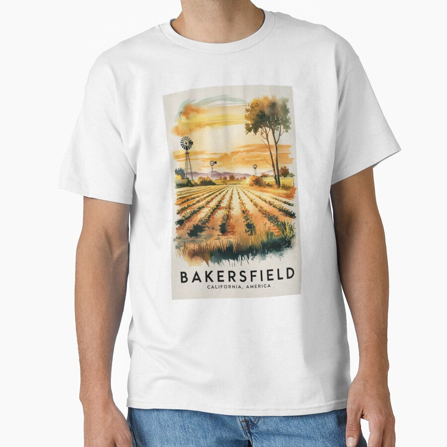 Bakersfield Vintage Travel Poster by TravelerRat