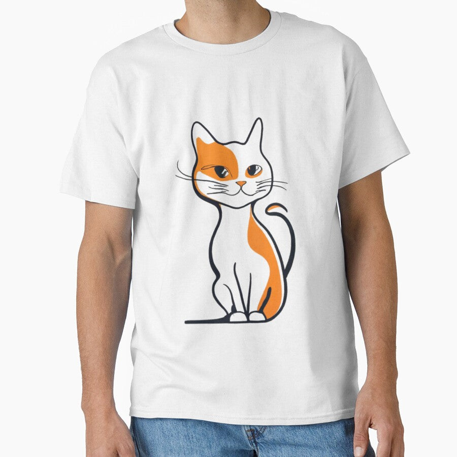 Smiling Line Art Cat by Ketique