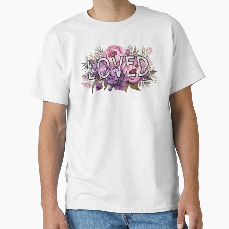 LOVED Always and Completely Floral Design Purple by GoKindCreations