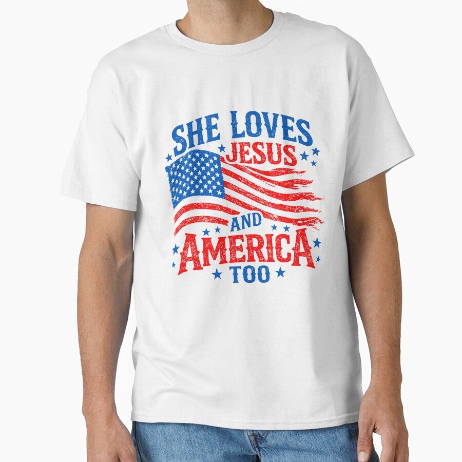 Patriotic Christian, She Loves Jesus And America Too by To101ARt