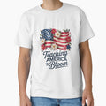 Floral American Flag Teacher 4th of July Watercolor USA by clothesy7