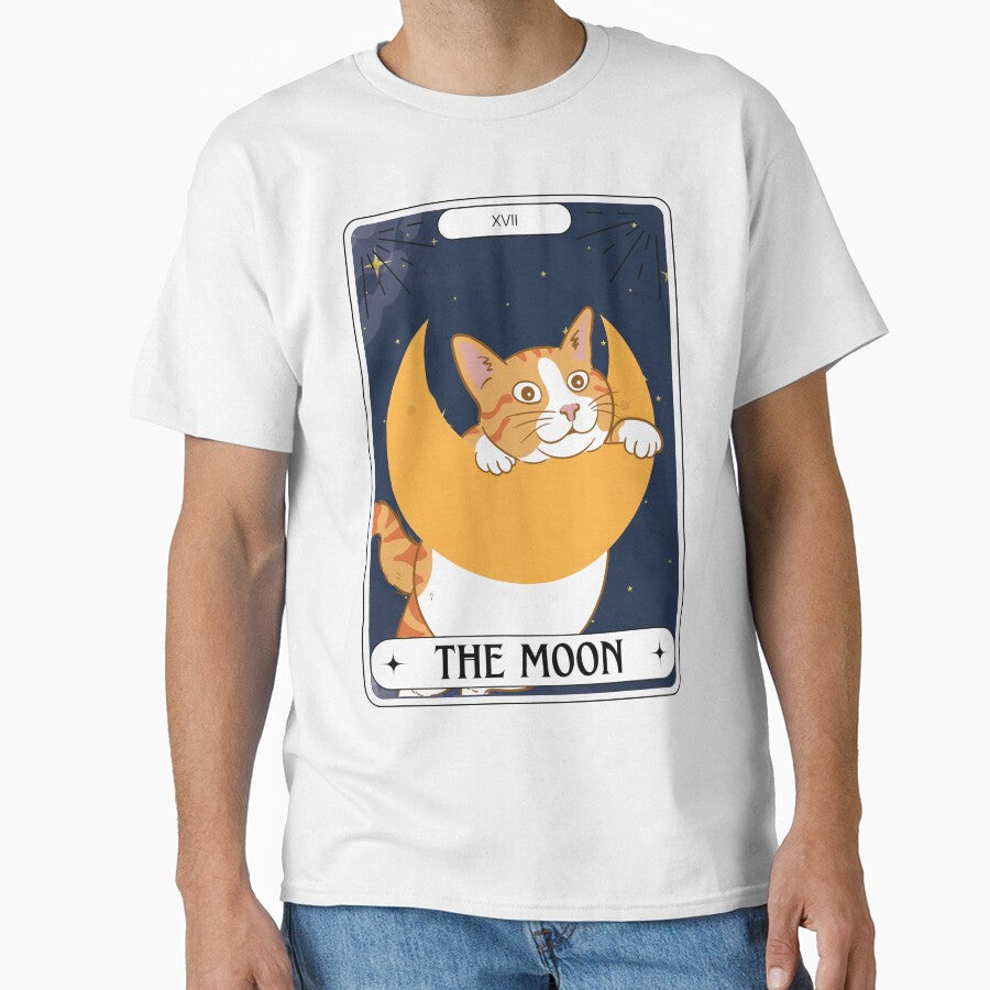 Tarot Card Orange Cat The Moon by BettySpicer