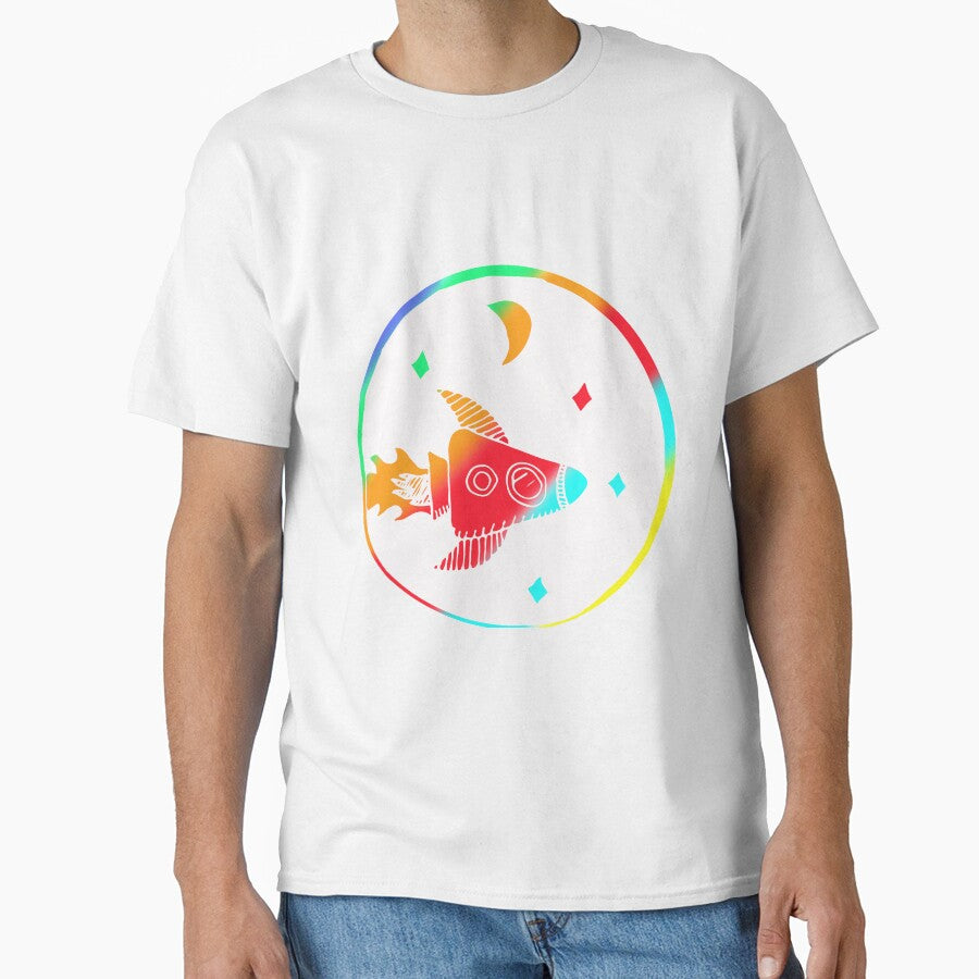 Colorful Rocket Art Design Gift Idea by werdanepo